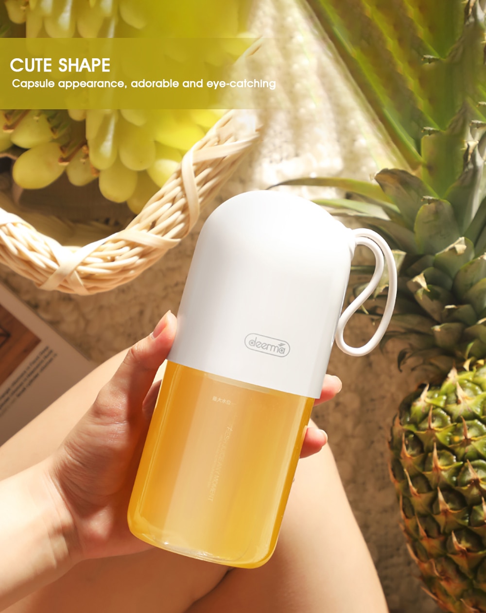 Portable Mini Capsule Shaped Electric Juicer