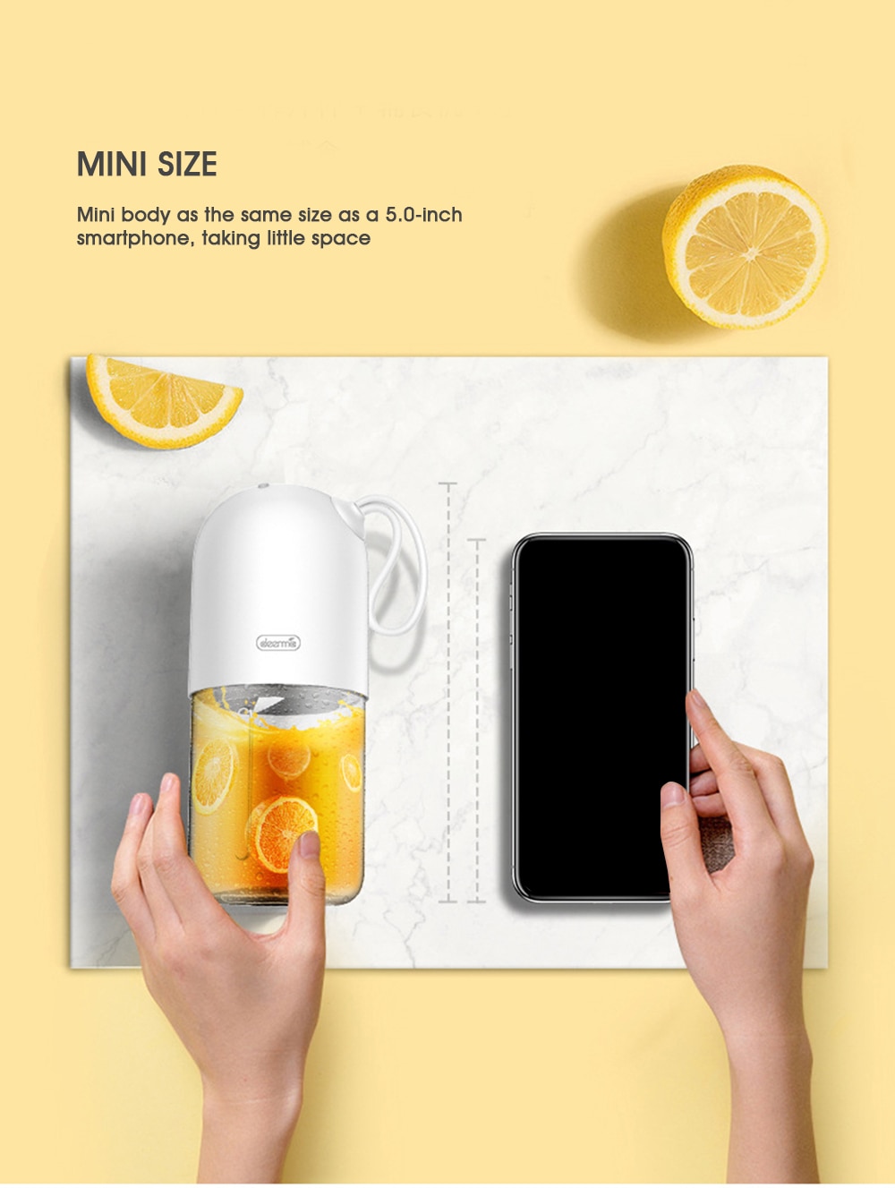 Portable Mini Capsule Shaped Electric Juicer