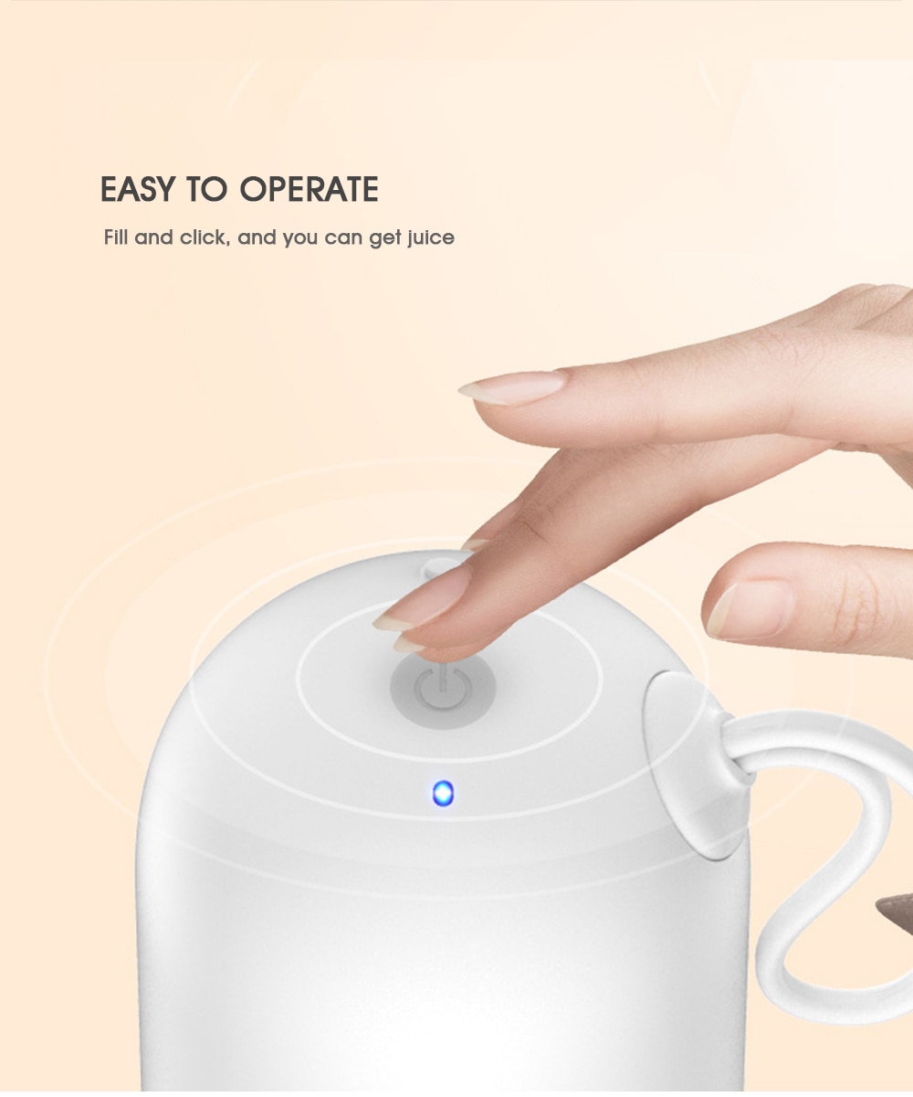 Portable Mini Capsule Shaped Electric Juicer