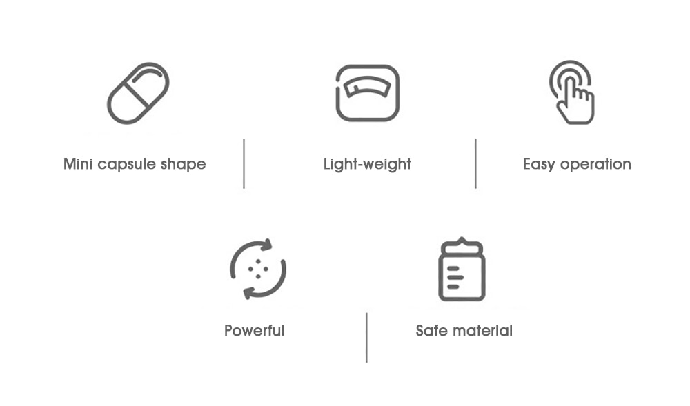 Portable Mini Capsule Shaped Electric Juicer