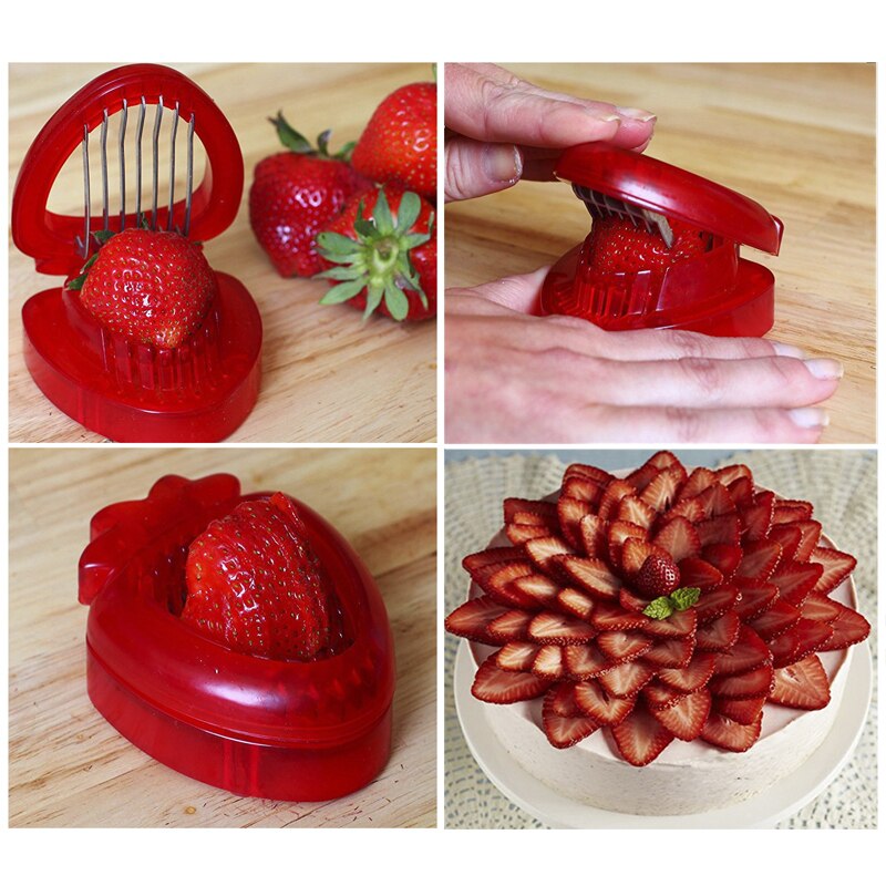 Red Mini Strawberry Cutter