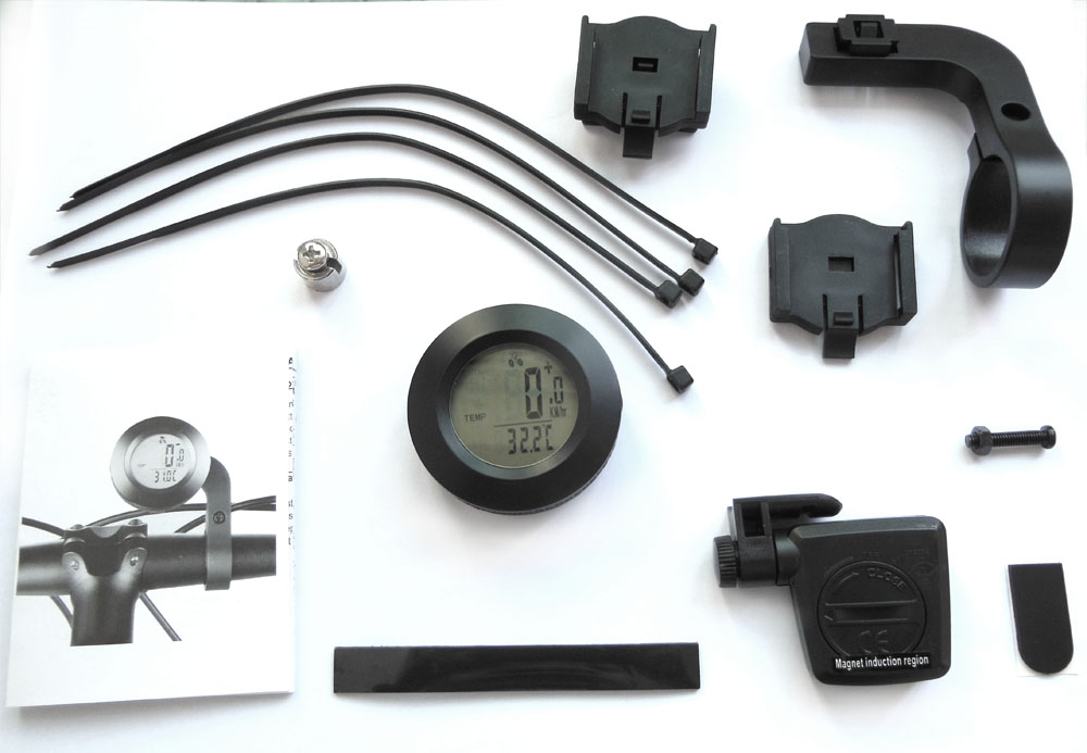 Compact Wireless Bicycle Computer with Odometer