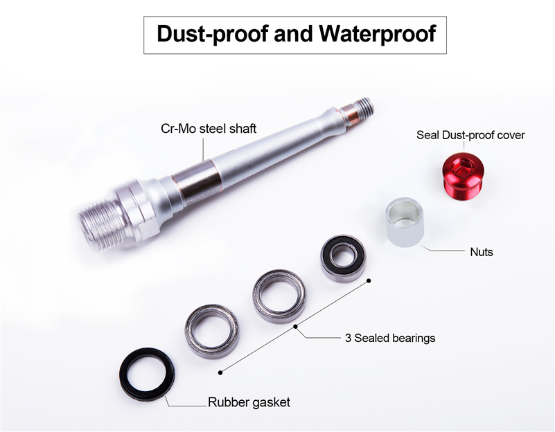 3 Bearings Aluminum Bike Pedals