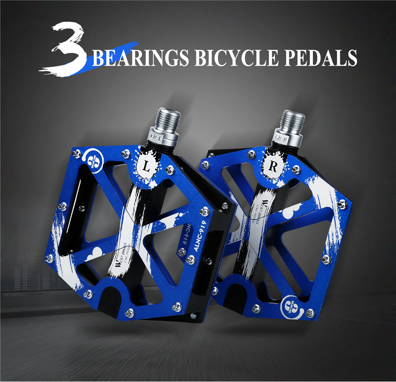 3 Bearings Aluminum Bike Pedals
