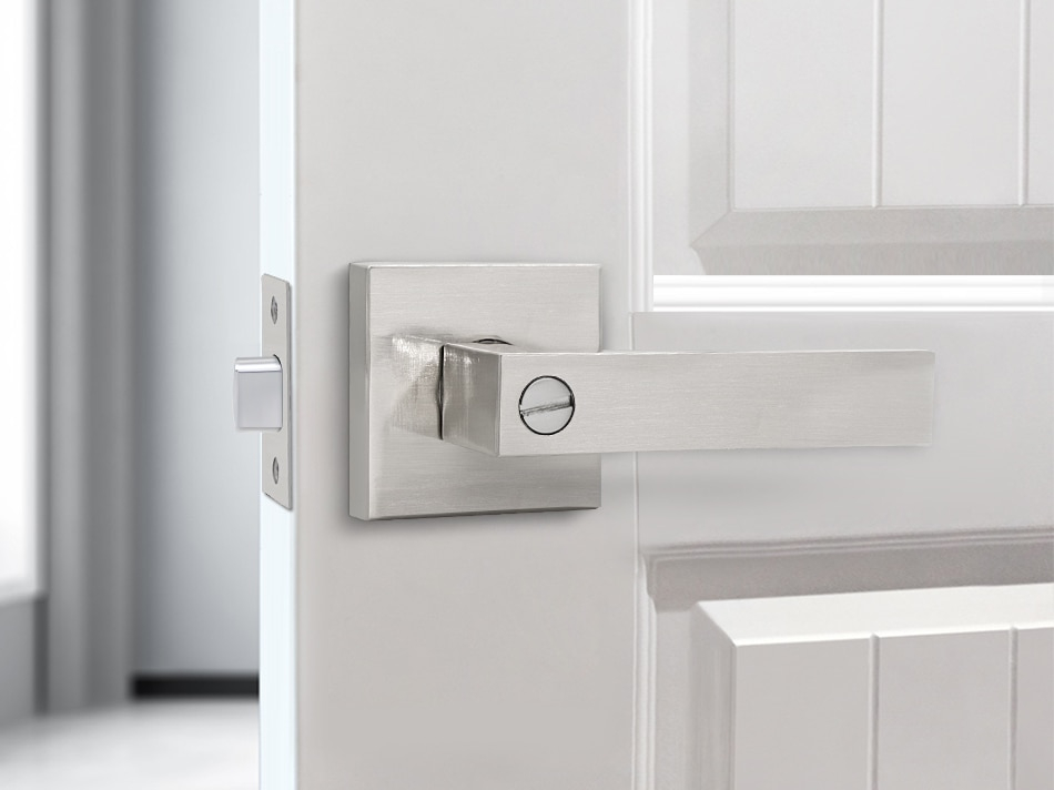 Square Internal Door Handle with Lock