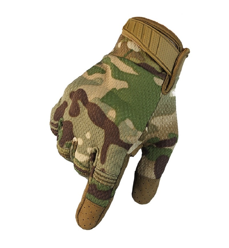 Men's Camouflage Full Finger Cycling Gloves
