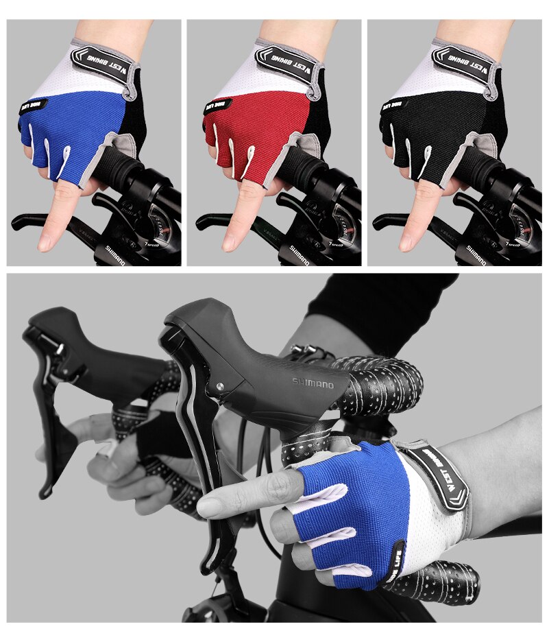 High Elastic Breathable Half Finger Cycling Gloves