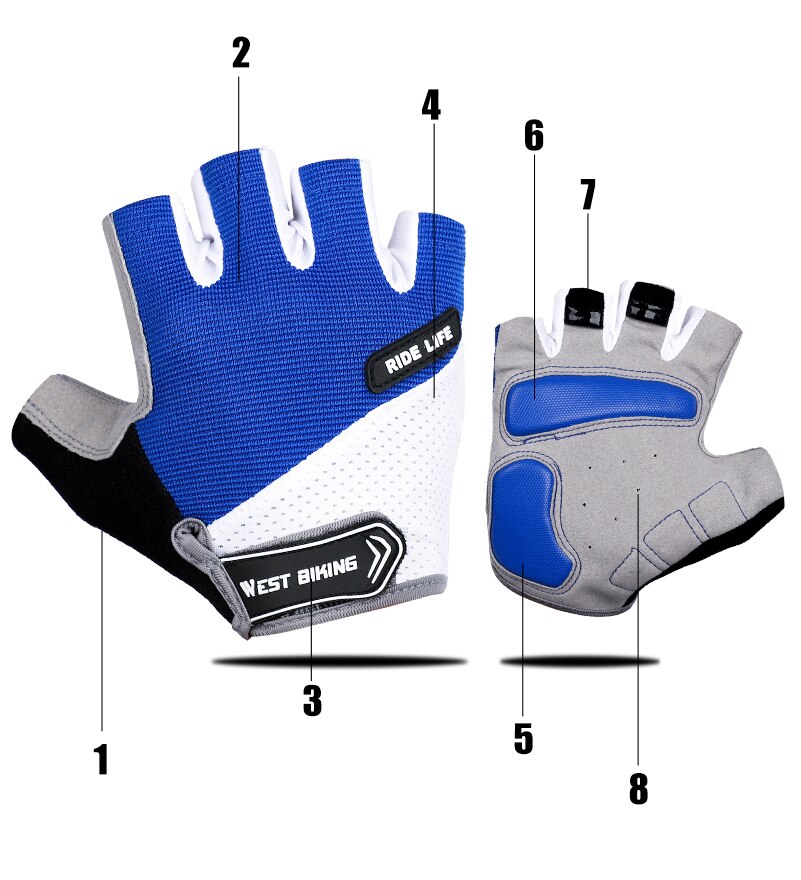High Elastic Breathable Half Finger Cycling Gloves