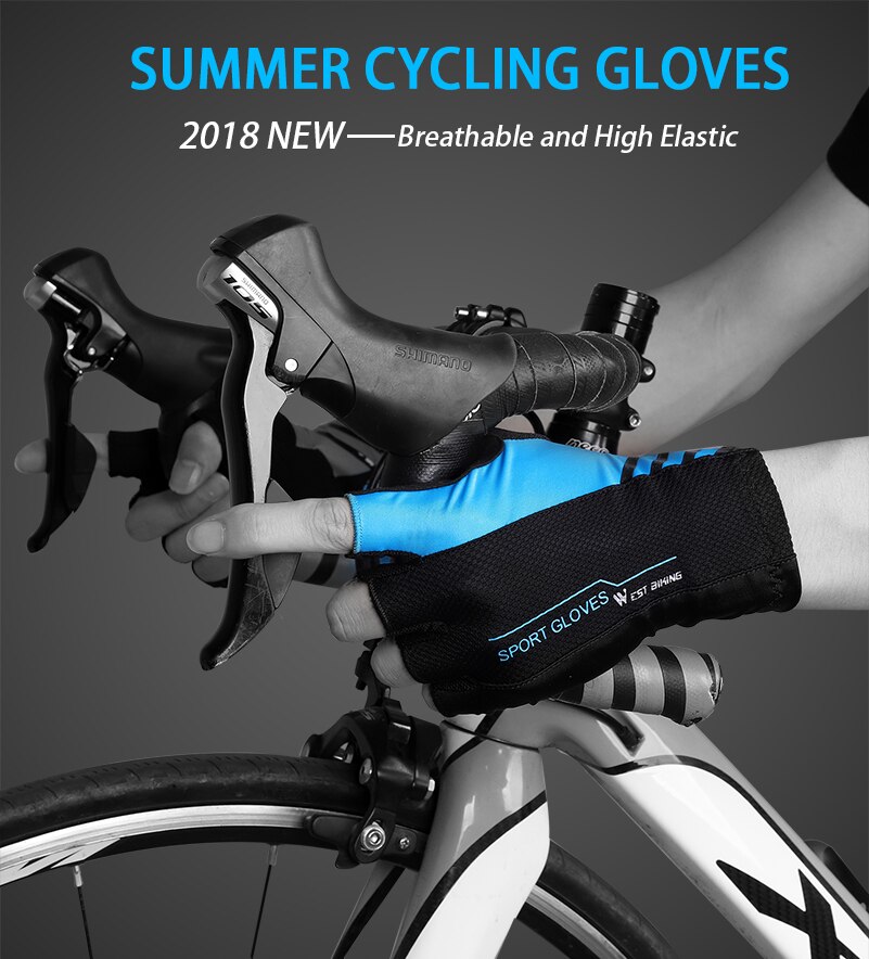 High Elastic Breathable Half Finger Cycling Gloves