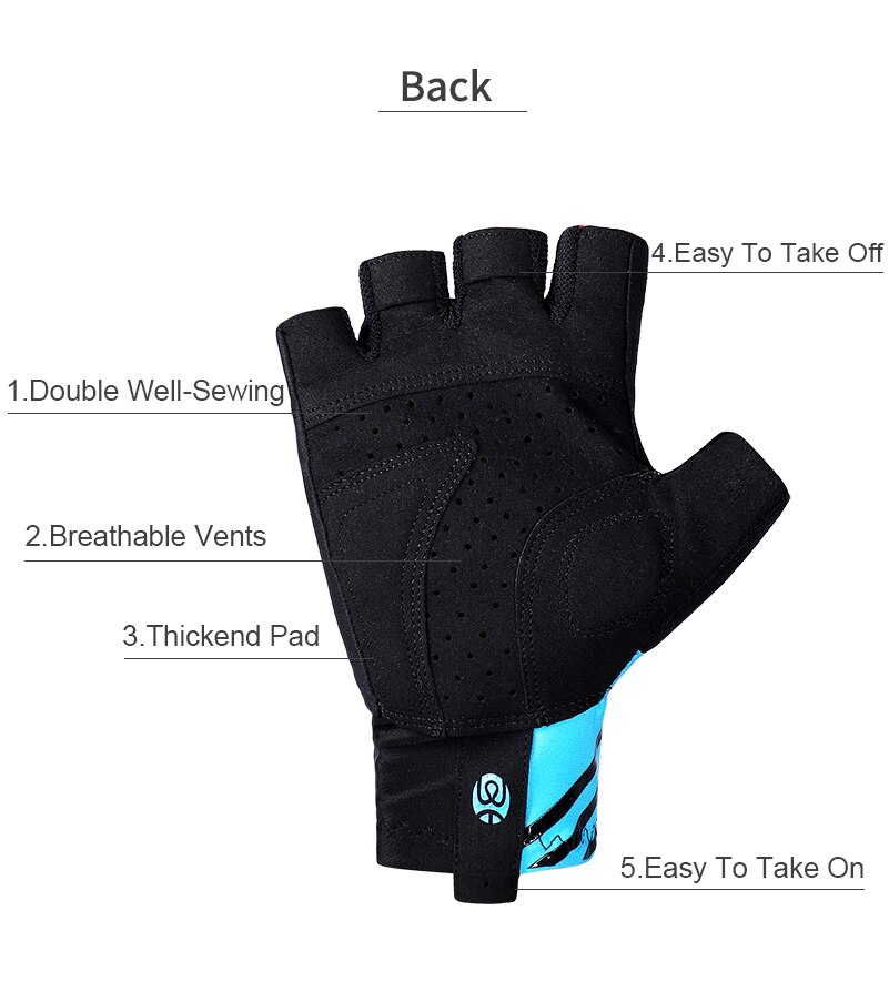 High Elastic Breathable Half Finger Cycling Gloves