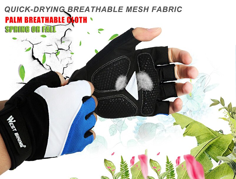 Anti-Slip Design Elastic Cycling Gloves