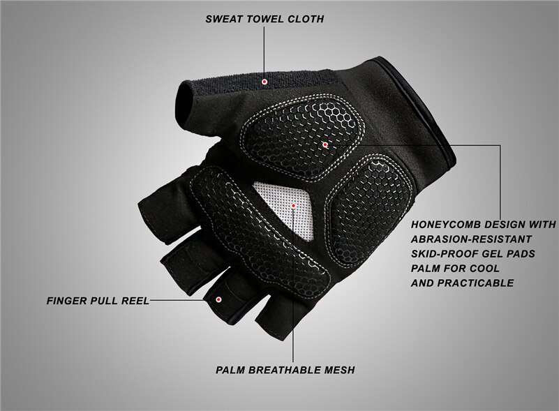Anti-Slip Design Elastic Cycling Gloves