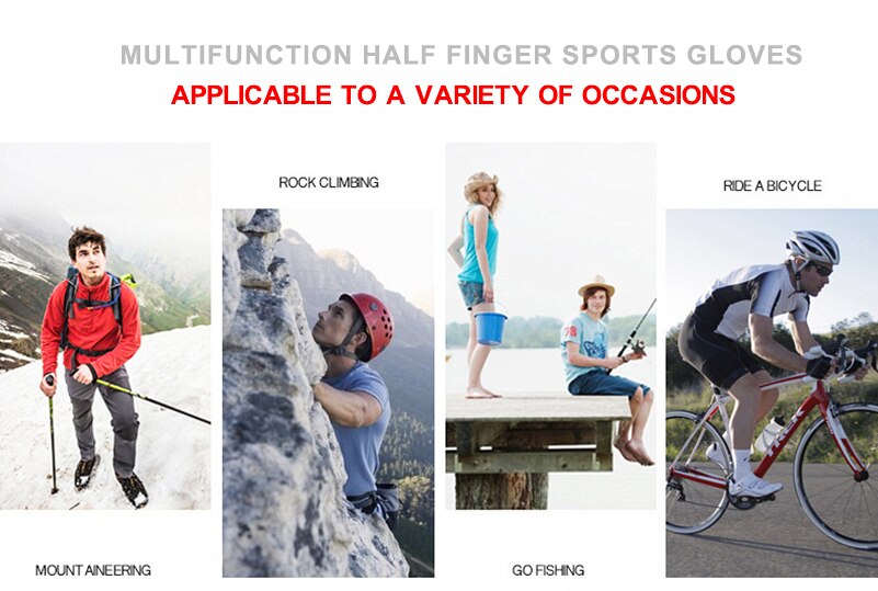 Anti-Slip Design Elastic Cycling Gloves