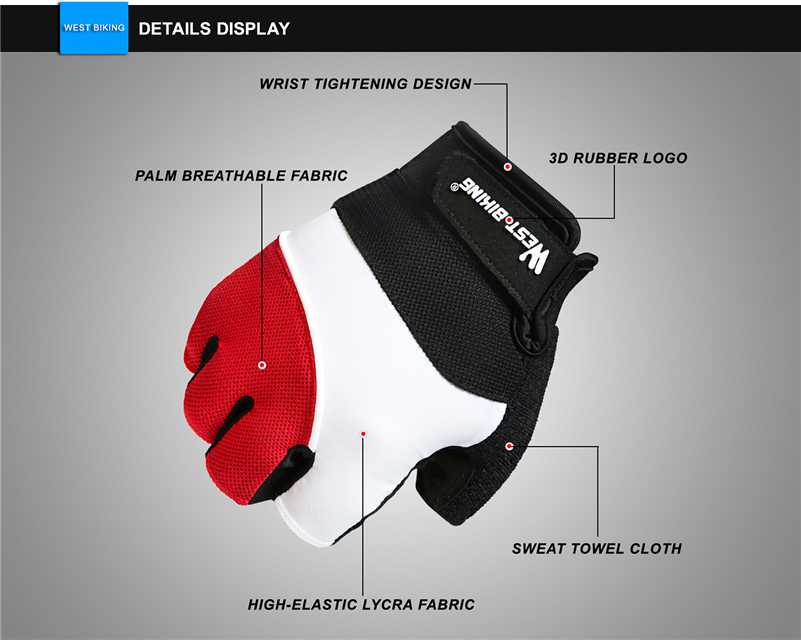 Anti-Slip Design Elastic Cycling Gloves