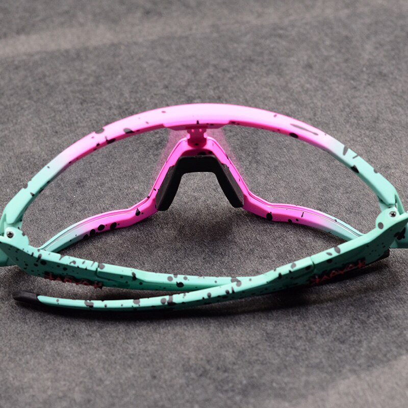 Colorful Patterned Photochromic Cycling Sunglasses