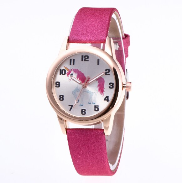 Cute Cartoon Unicorn Patterned Kid's Watches
