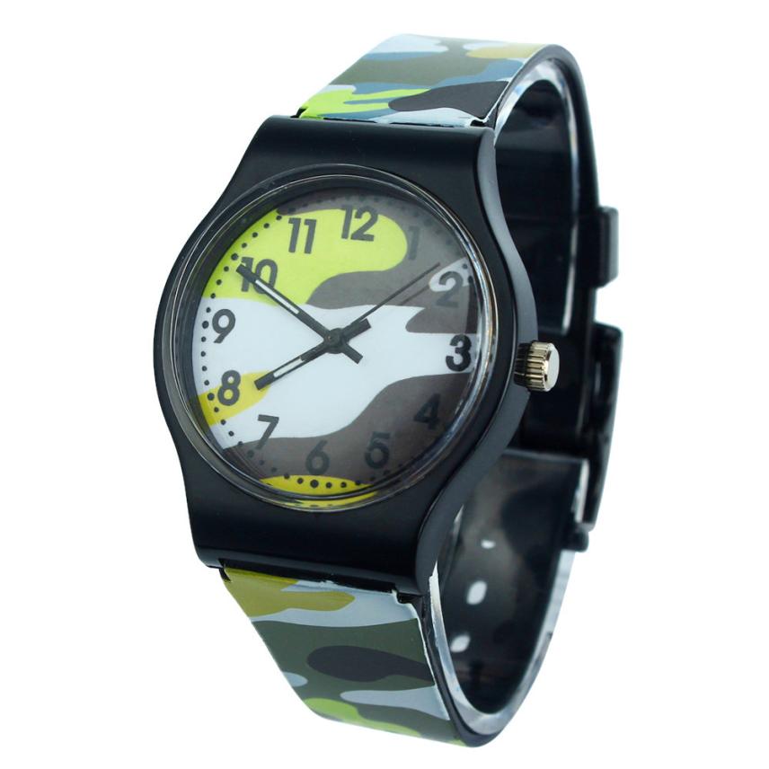 Kid's Camouflage Quartz Wristwatch