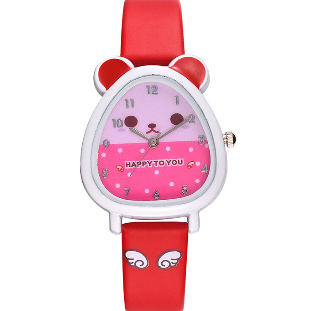 Kid's Cartoon Cat Shaped Quartz Watch