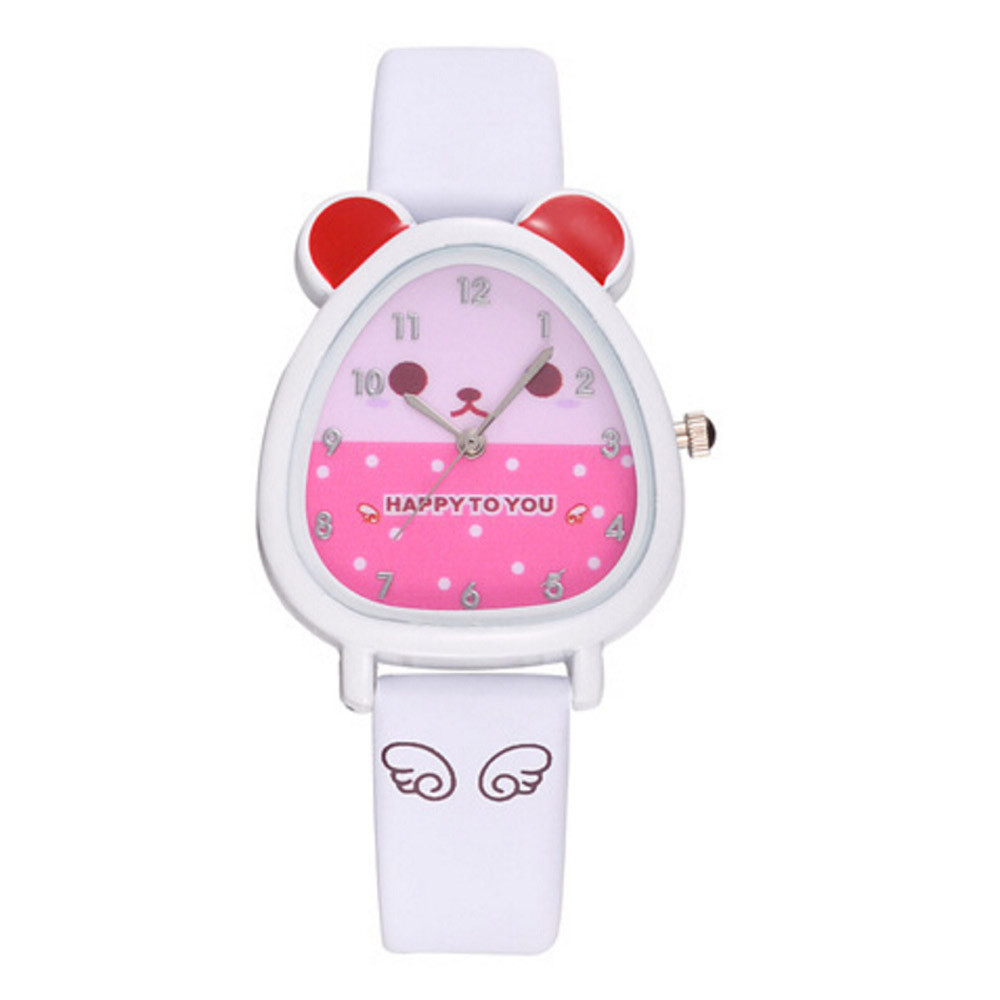Kid's Cartoon Cat Shaped Quartz Watch