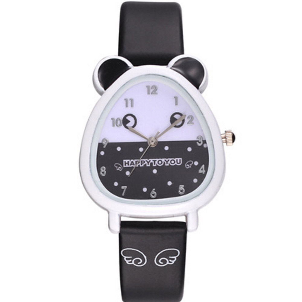 Kid's Cartoon Cat Shaped Quartz Watch