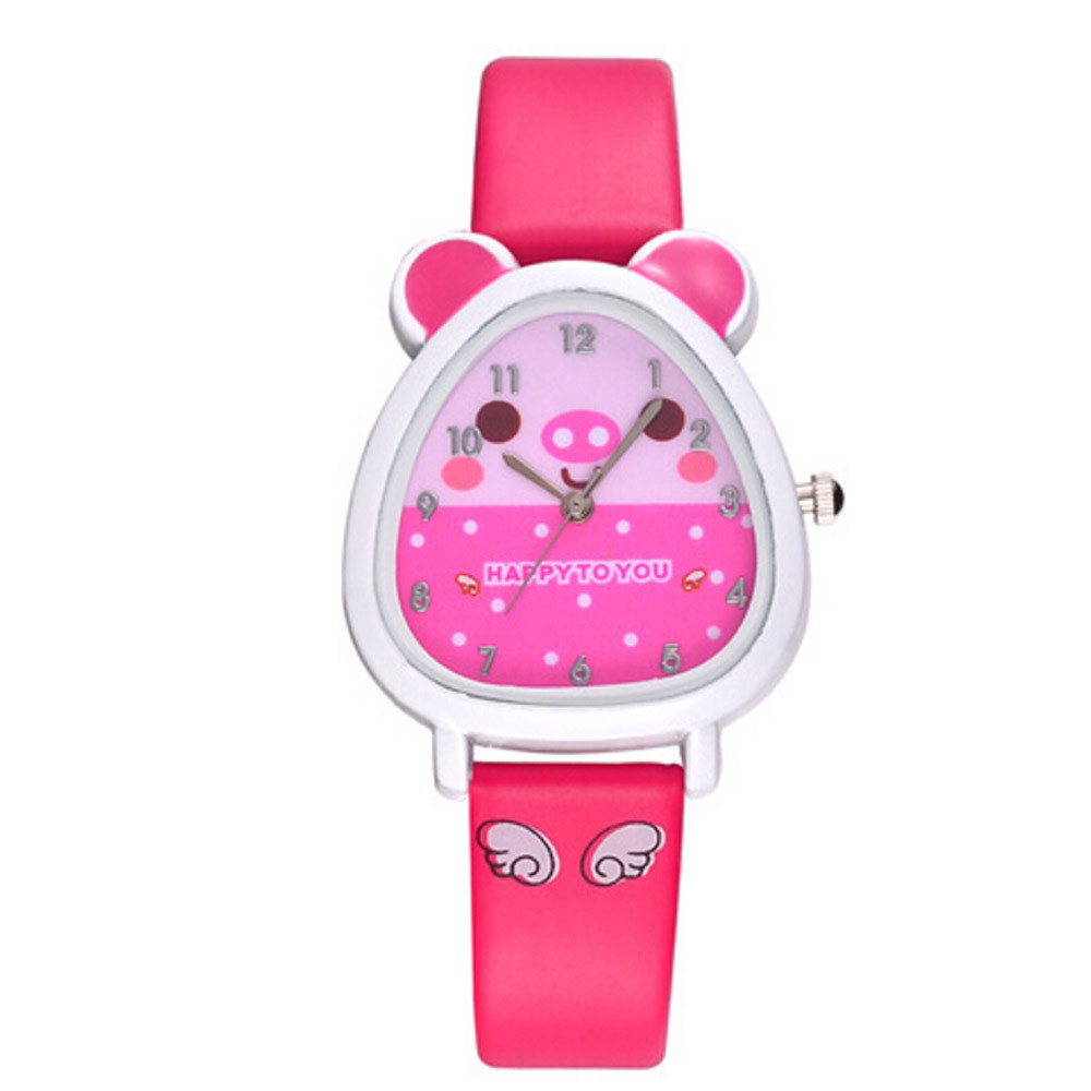 Kid's Cartoon Cat Shaped Quartz Watch