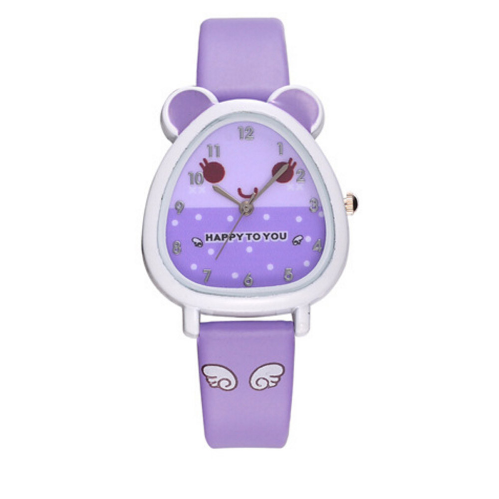 Kid's Cartoon Cat Shaped Quartz Watch