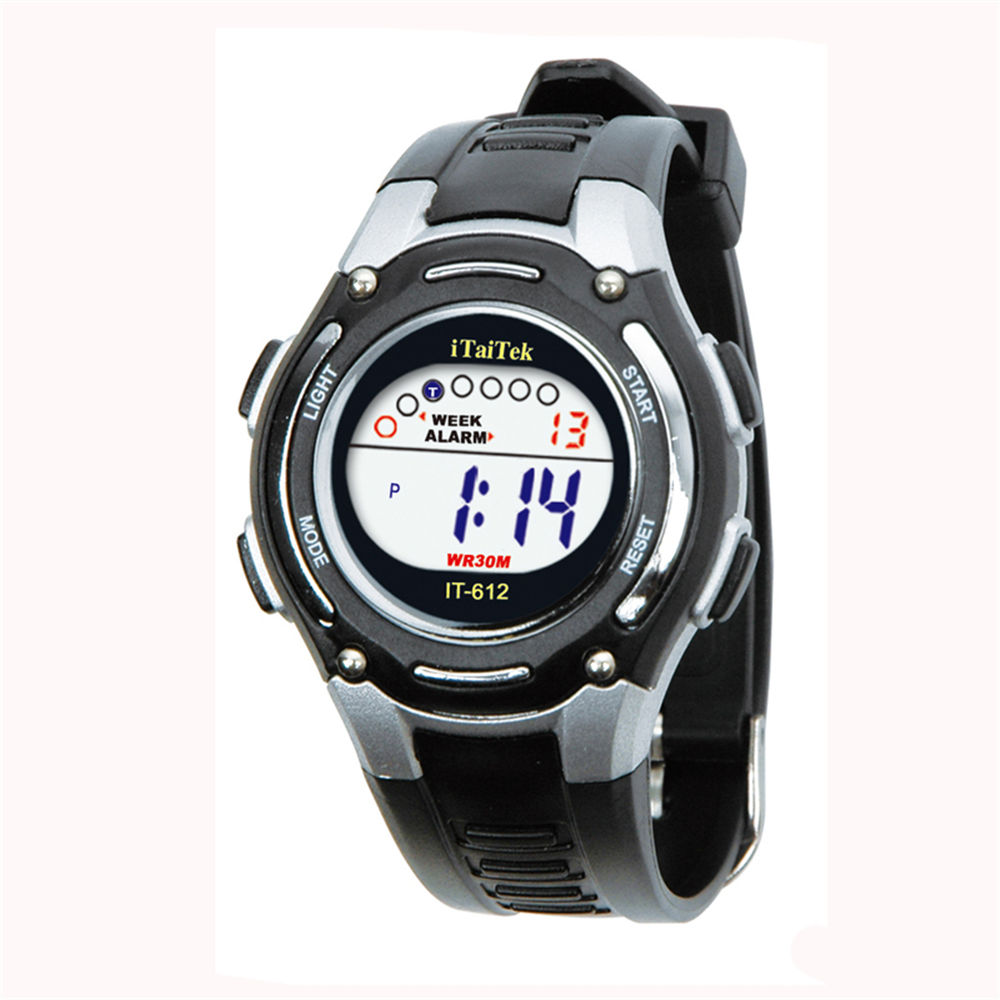 Kid's Water-Resistant Round Digital Watch