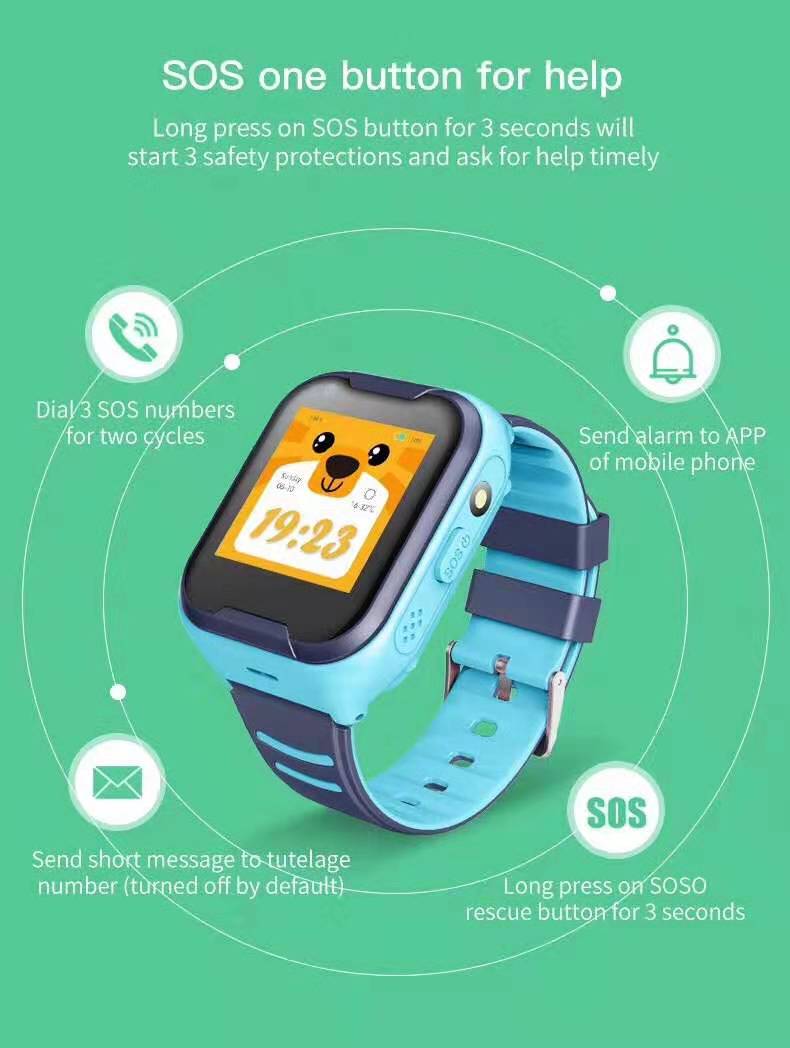 Kid's SOS Anti-Lost 4G SIM Card Smart Watch