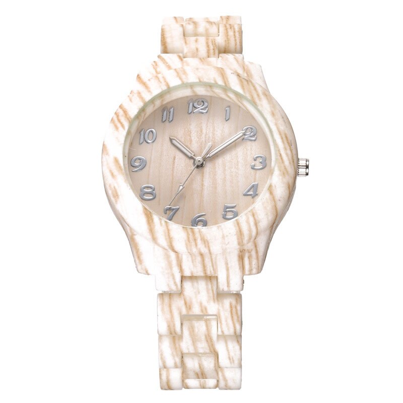 Kid's Round Wooden Quartz Watch