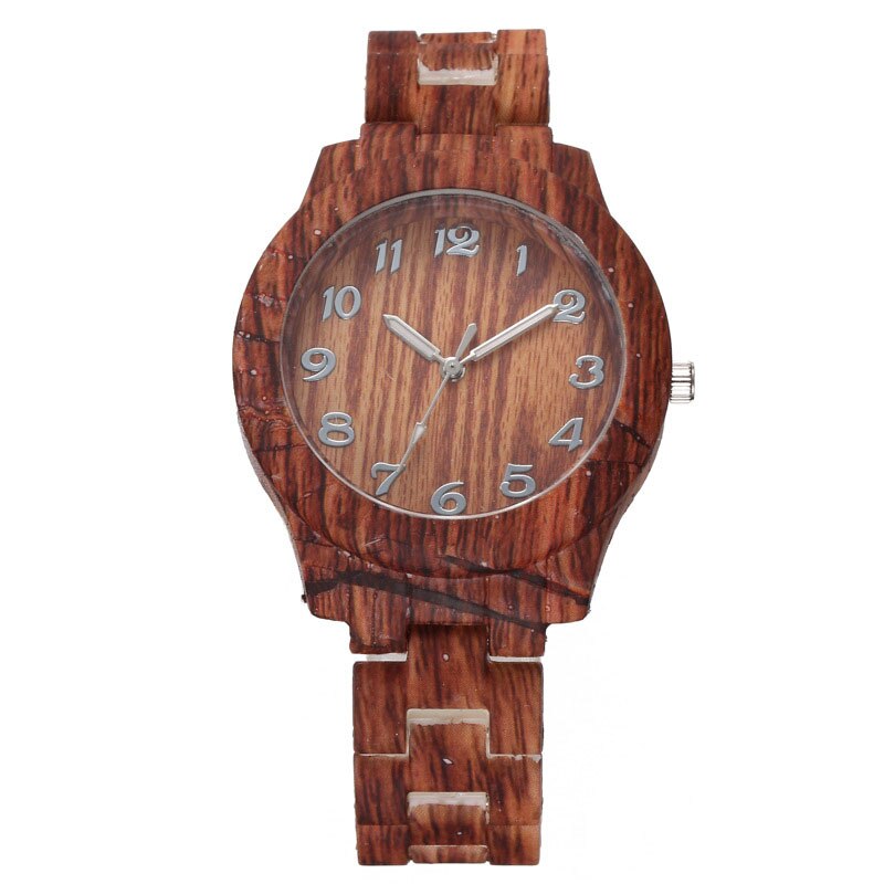 Kid's Round Wooden Quartz Watch