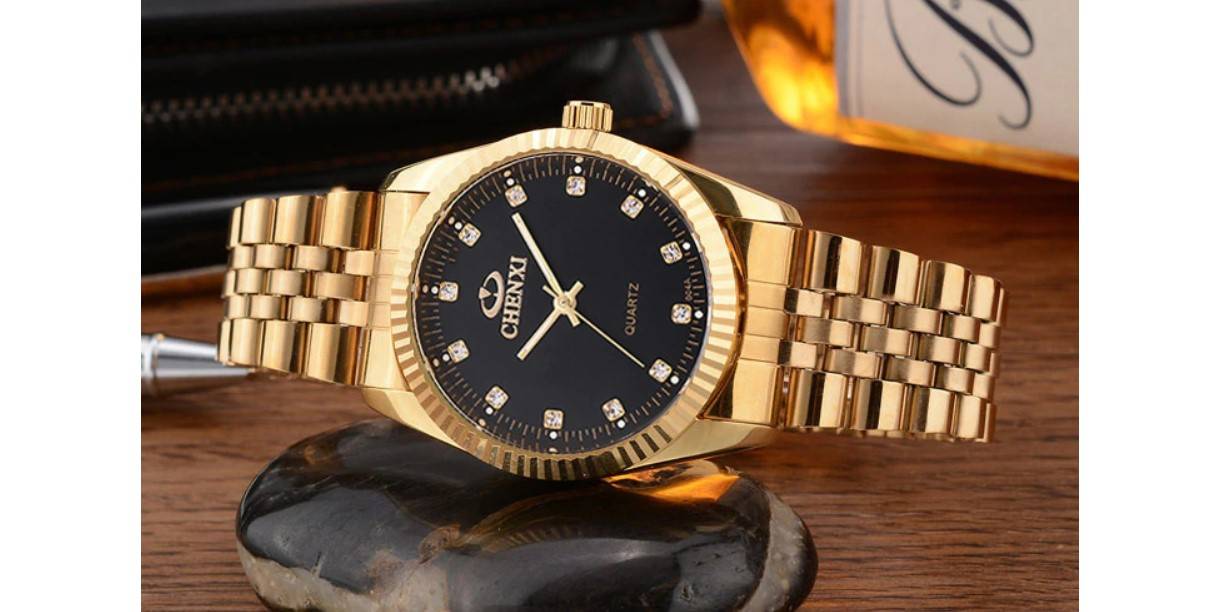 Solid Stainless Steel Couple Watches