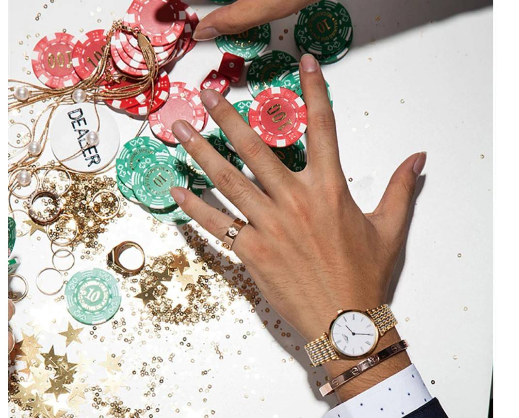 Link Bracelet Couple Watch