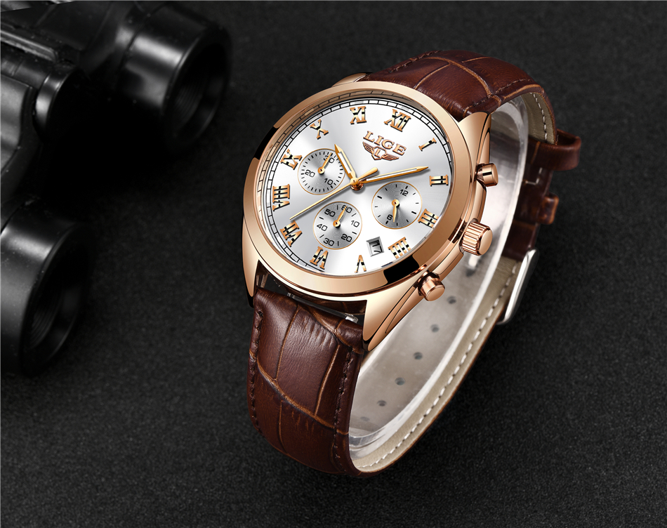 Men's Luxury Waterproof 24 Hour/Date Quartz Watch