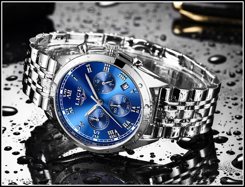 Men's Luxury Waterproof 24 Hour/Date Quartz Watch