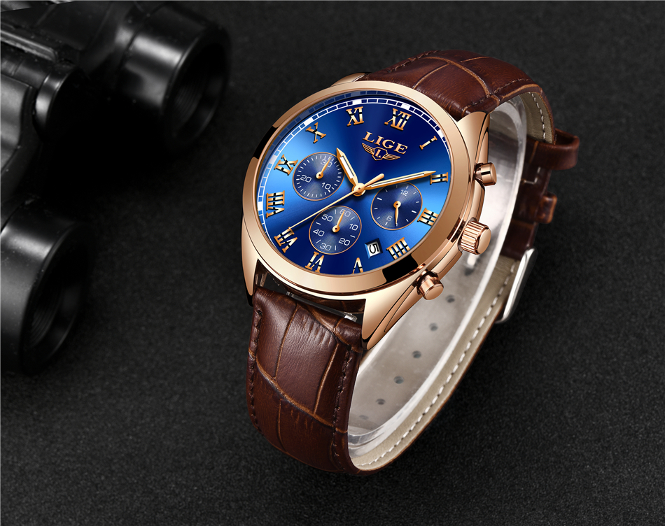 Men's Luxury Waterproof 24 Hour/Date Quartz Watch