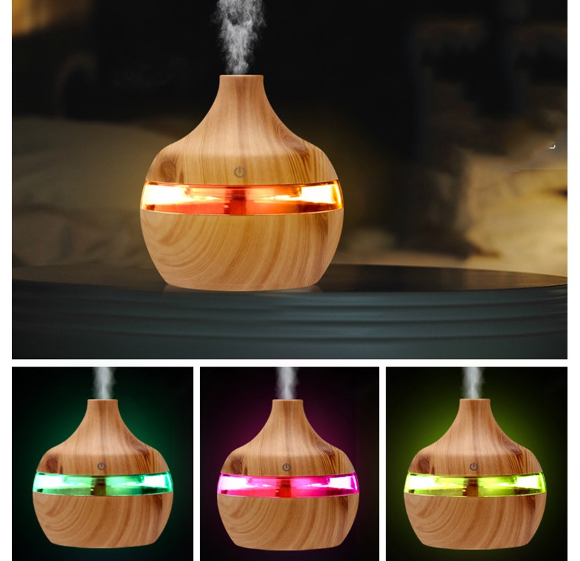 Wooden Grain Design USB Air Humidifier