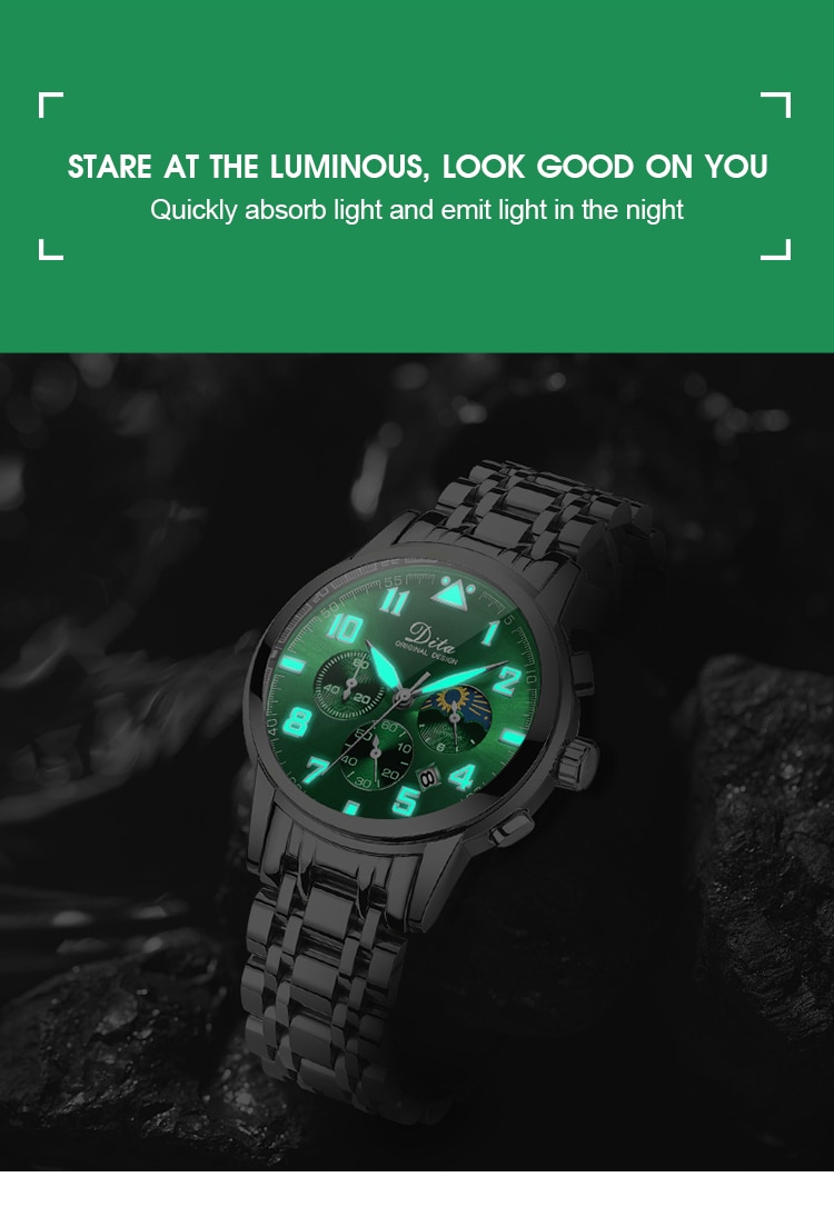 Men's Stainless Steel Quartz Watch