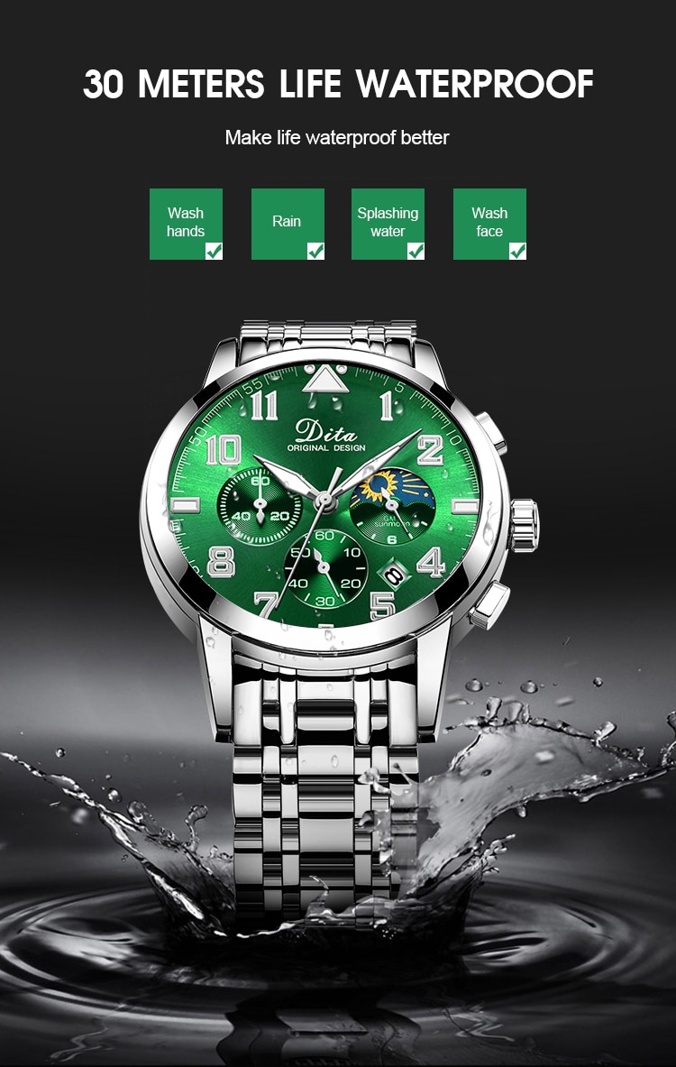 Men's Stainless Steel Quartz Watch