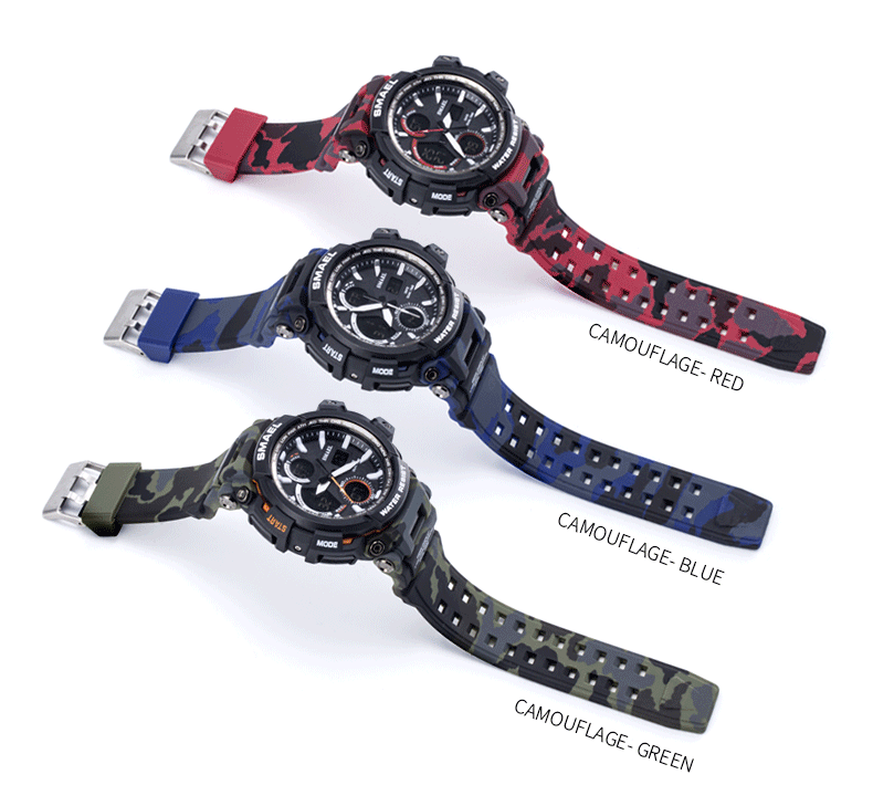 Men's Waterproof Military LED Digital Watch