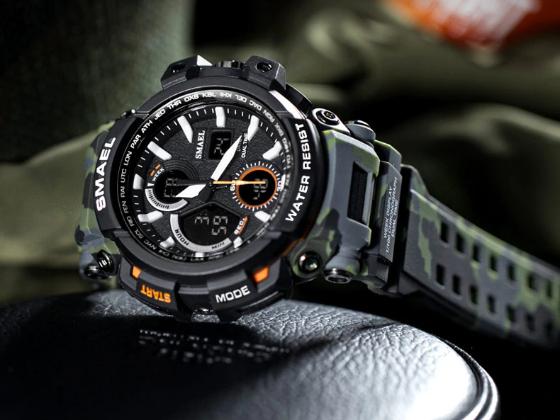 Men's Waterproof Military LED Digital Watch