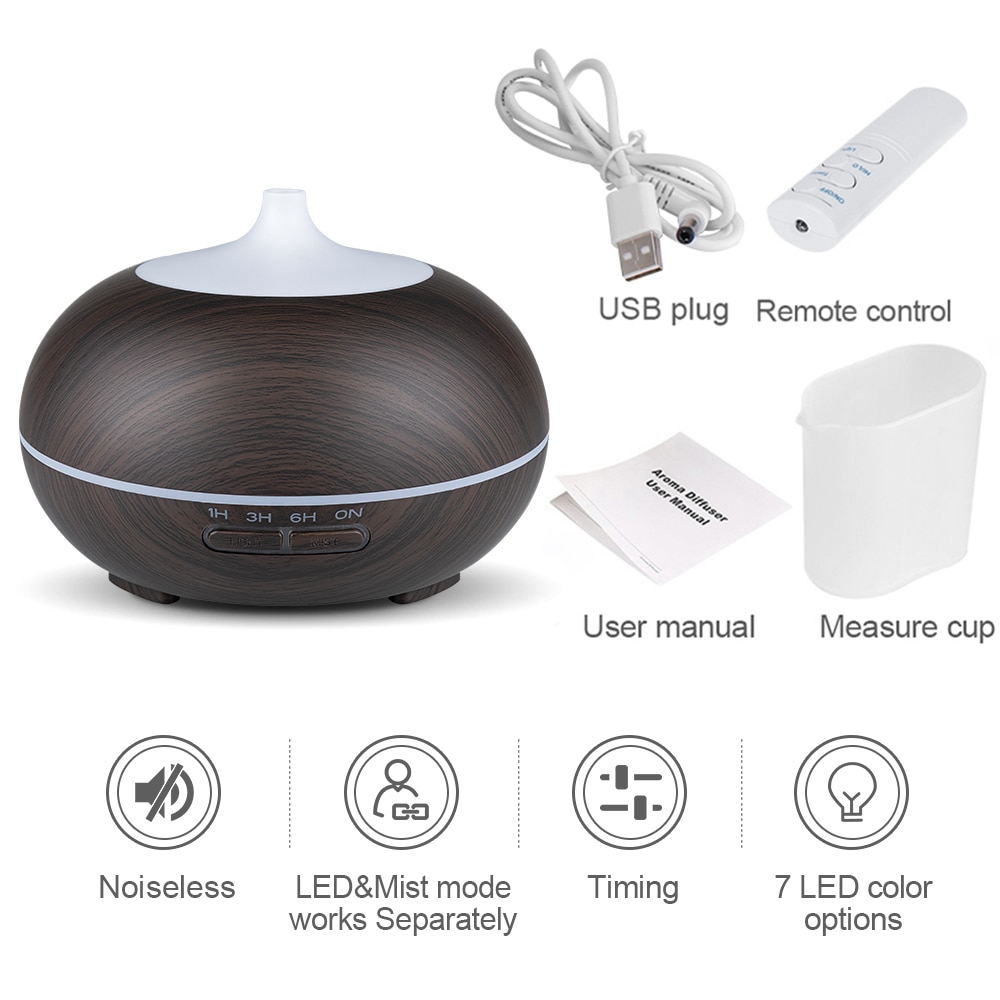 Electric Usb Aroma Diffuser With Remote Control Idogie