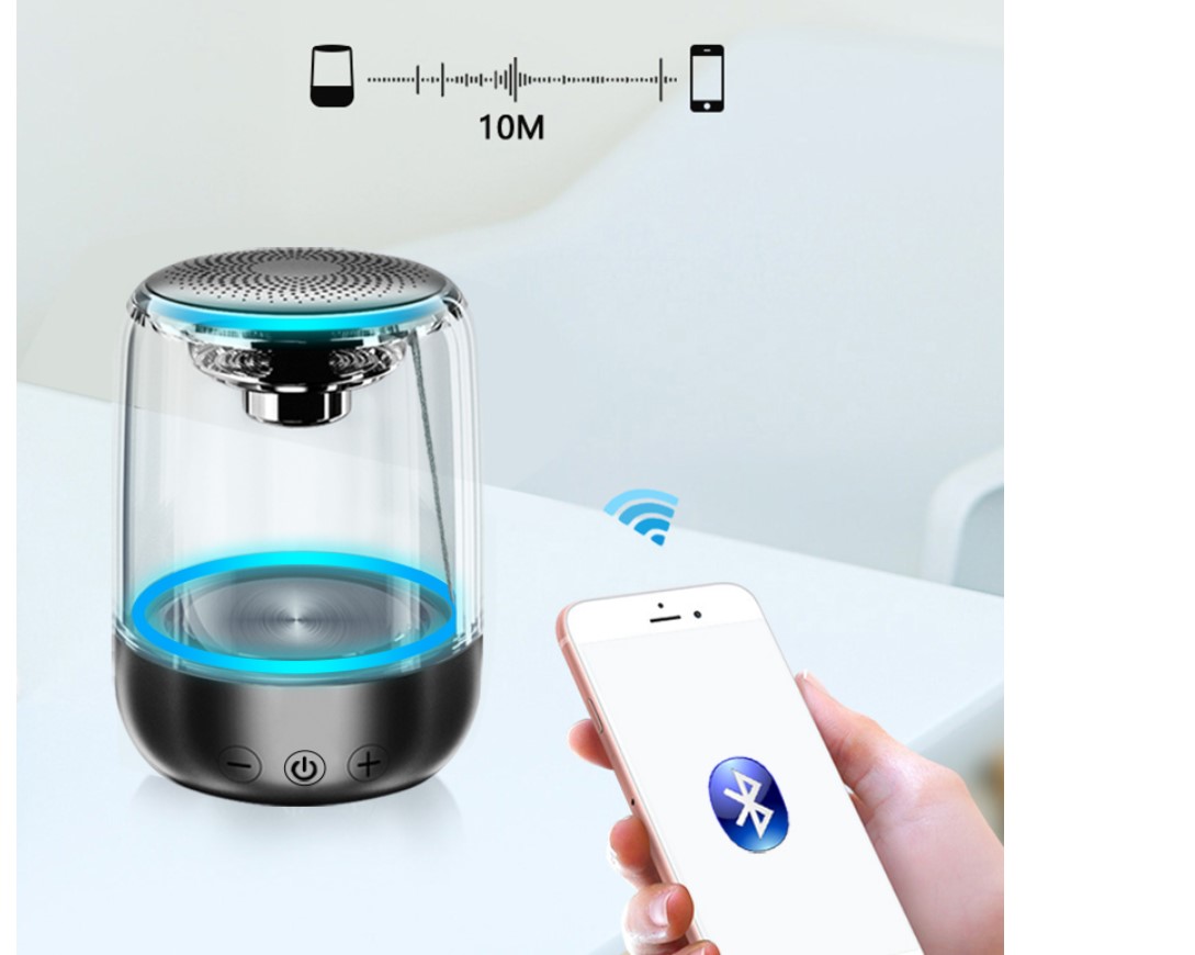 Transparent Design Waterproof Wireless Speaker