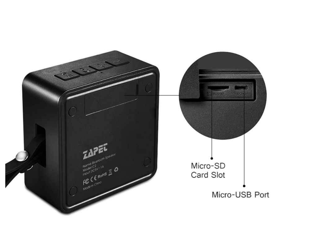 Square Shaped IPX6 Waterproof Bluetooth Speaker