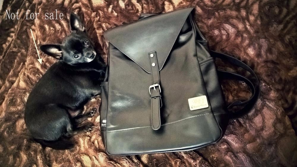 Men's Travel PU Leather Backpack