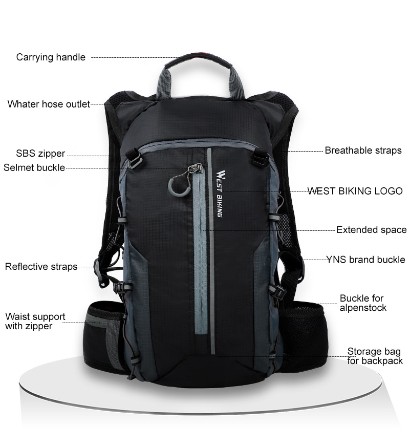 Ultralight Bicycle Backpack 15L
