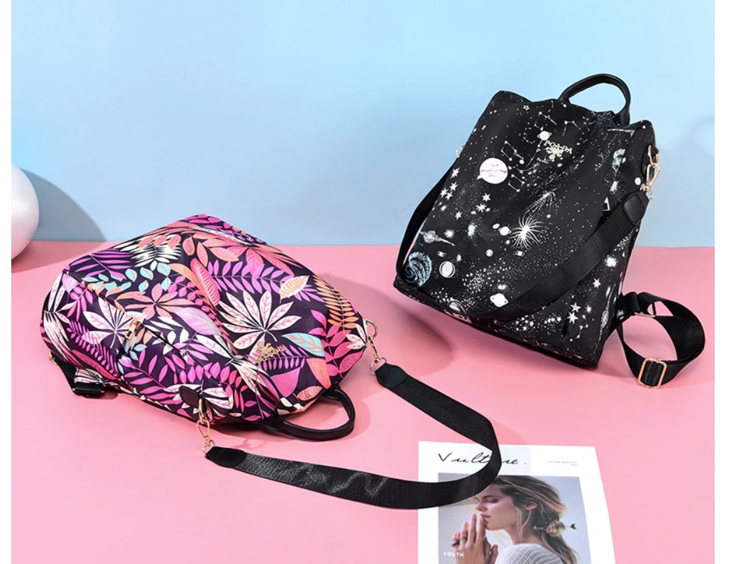 Women's Colorful Print Travel Backpack