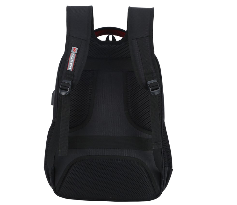 Men's Contrast Line Waterproof Laptop Backpack