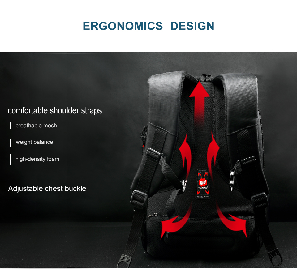 15.6 inch Laptop Backpack with TSA Lock