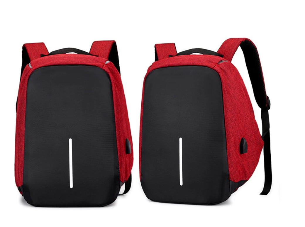 Anti-theft USB Backpack with Reflective Detail