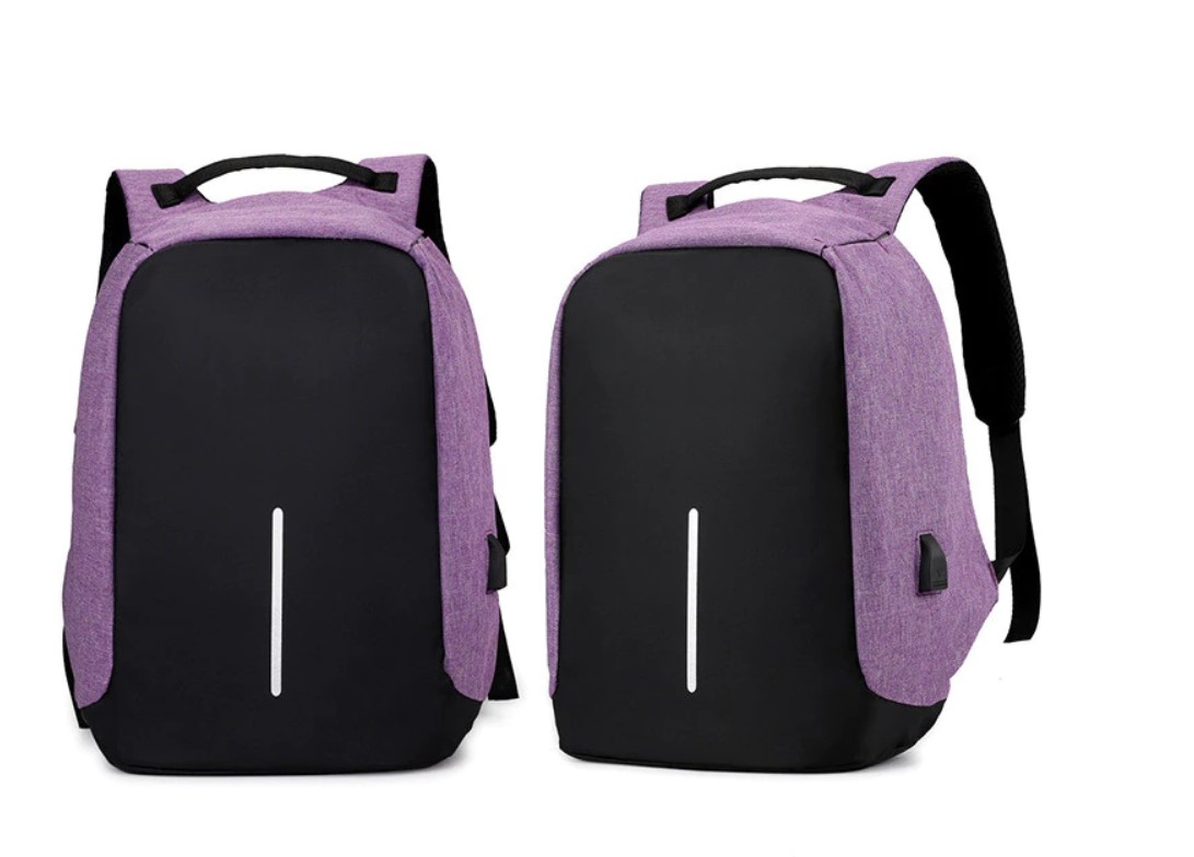 Anti-theft USB Backpack with Reflective Detail